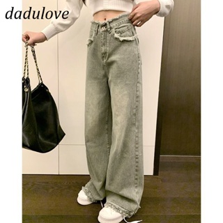 DaDulove💕 New Korean Version of INS Retro Washed WOMENS Jeans High Waist Loose Wide Leg Pants Large Size Trousers