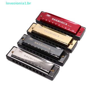 Loveoionia1 เครื่องดนตรีฮาร์โมนิก้า 10 หลุม สําหรับผู้เริ่มต้นสอน