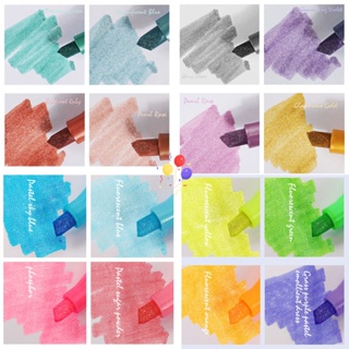 ปากกามาร์กเกอร์เมทัลลิก สีมาการอง สีชมพู สําหรับตกแต่ง 8 ชิ้น ต่อชุด