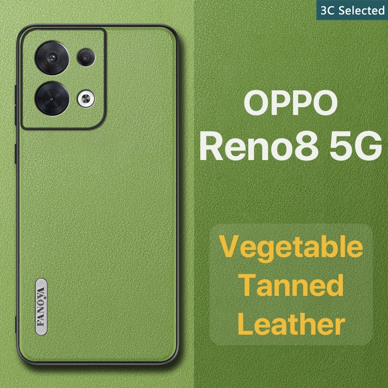 หนังฟอกฝาด เคส Oppo Reno 8 5g 8pro Case สัมผัสที่สบาย ป้องกันลายนิ้วมือ 
