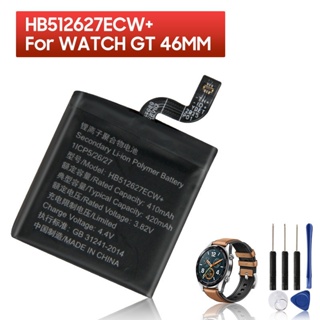 แบตเตอรี่ทดแทน HB512627ECW + สำหรับ Huawei Watch GT 46มม.420MAh