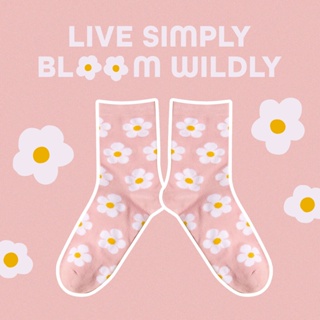 emmtee.emmbee - ถุงเท้า Live simply bloom wildly