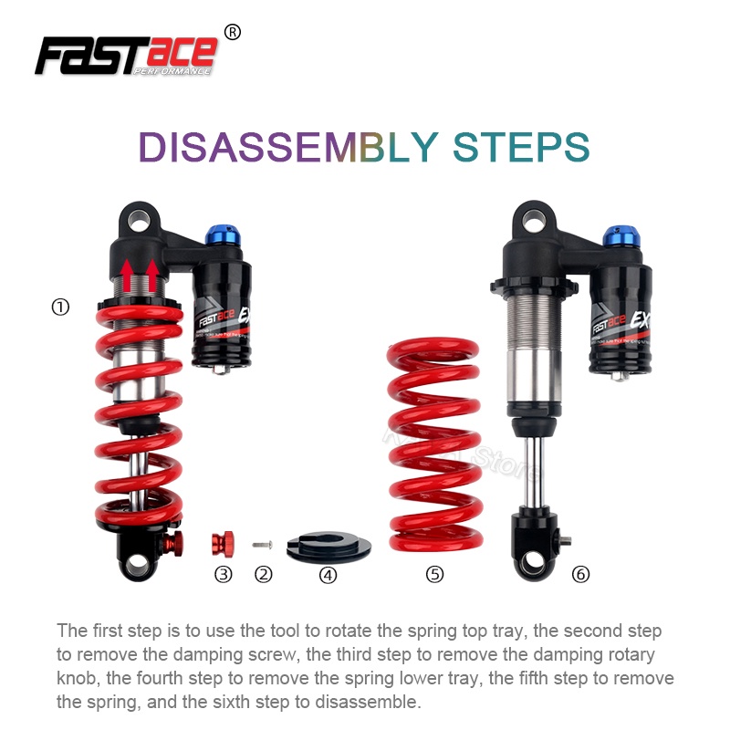 fastace-โช๊คอัพหลังจักรยานเสือภูเขา-53rc-190-200-210-220-240-มม-550lbs-สําหรับ-dnm-rcp2s-ks