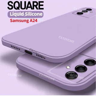 เคสโทรศัพท์ซิลิโคน TPU แบบนิ่ม ทรงสี่เหลี่ยม กันกระแทก สําหรับ Samsung Galaxy A24 5G A24 M14 A24 24A A 24 5G 4G 2023