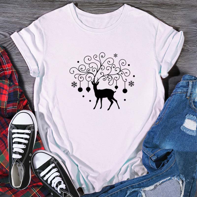 reindeer-cute-christmas-harajuku-printing-graphic-tees-cute-cartoon-graphic-t-shirt-women-cotton-short-sleeve-tee-tops