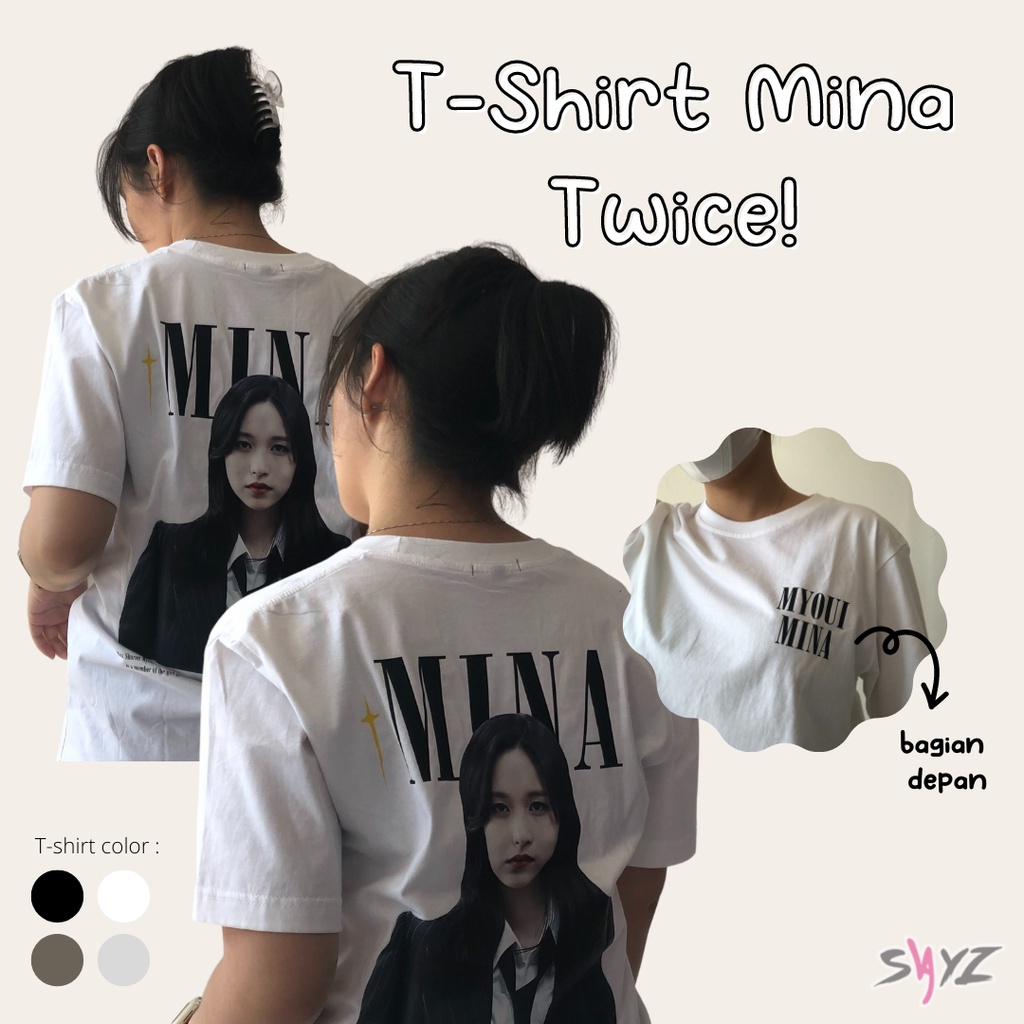 พร้อมส่ง-เสื้อยืด-mina-twice-sharon-mina-ซีรีส์-twice-โดย-sayzco