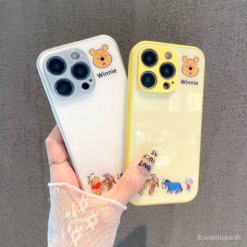 เคสโทรศัพท์มือถือ-แบบบางพิเศษ-ลายการ์ตูนหมีพูห์-ภาษาอังกฤษ-สําหรับ-apple-iphone1-iphone14-iphone13-apple-12-iphone11