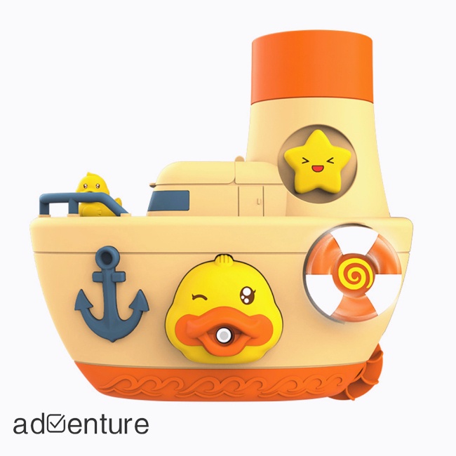 adven-ของเล่นอาบน้ําเด็ก-การ์ตูนเป็ด-สัตว์-ห้องน้ํา-ของเล่นน้ํา-พร้อมถ้วยดูด-สําหรับของขวัญวันเกิด