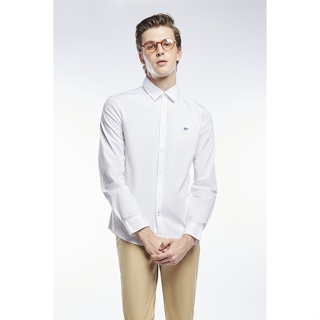 ESP เสื้อเชิ้ตผ้าอ๊อกฟอร์ด ผู้ชาย สีขาว | Oxford Shirt | 3696