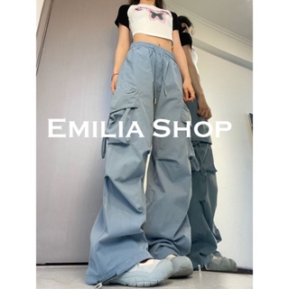 EMILIA SHOP กางเกงขายาว กางเกงเอวสูง ผู้หญิงสไตล์เกาหลี เสื้อผ้าแฟชั่นผู้หญิง y2k 2023 ใหม่ A20M06W 0526