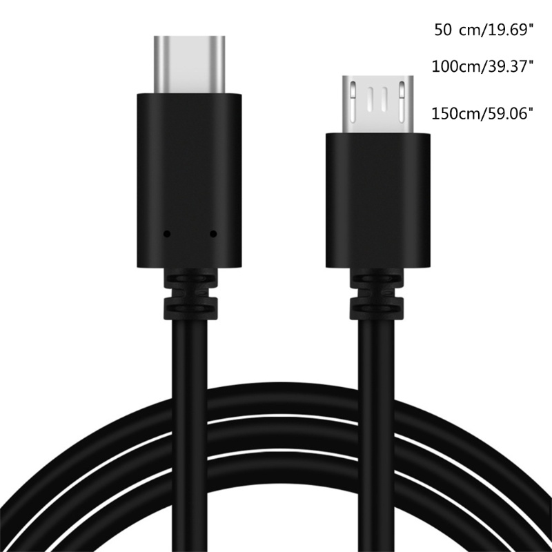 3c-สายเคเบิล-typec-usbc-เป็น-micro-usb-480mbps-อัตราการถ่ายโอนข้อมูล-0-5-1-1-5-เมตร