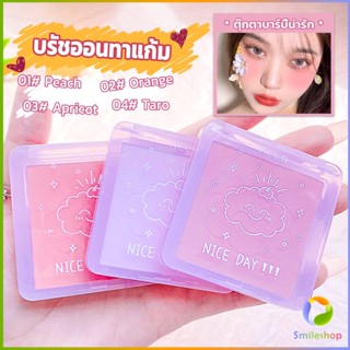 Smileshop บลัชออน บลัชออนโทนส้ม บรัชออนทาแก้ม เนื้อดี สีสวย ติดทน blush