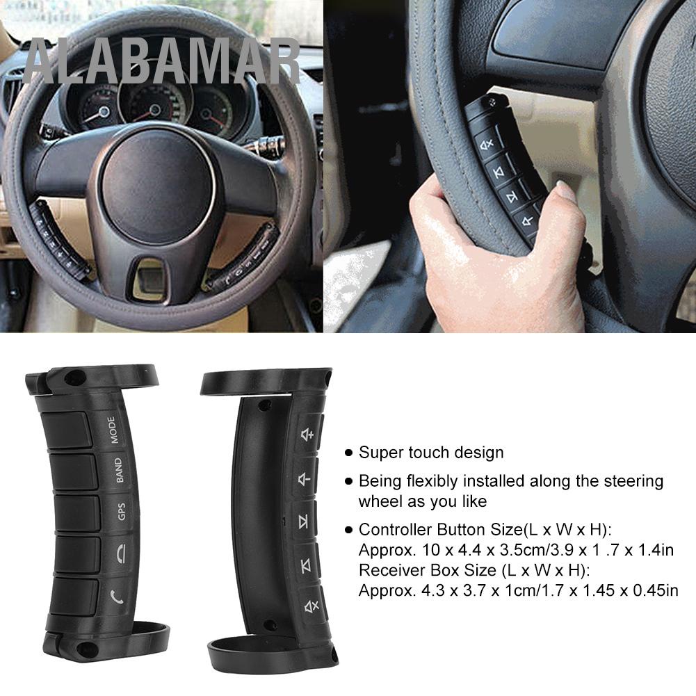 alabamar-ยูนิเวอร์แซพวงมาลัยรถควบคุมระยะไกลไร้สาย-dvd-นำทางปุ่มควบคุม