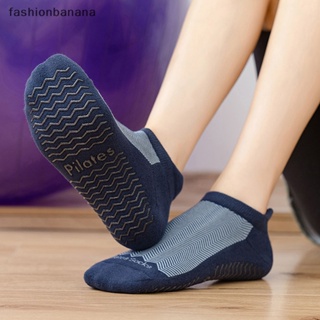 [fashionbanana] ถุงเท้ากีฬา โยคะ พิลาทิส กันลื่น ระบายอากาศ สําหรับผู้หญิง
