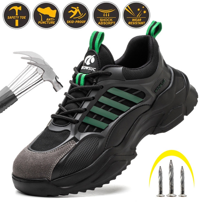 รองเท้าบูทเซฟตี้-หัวเหล็ก-ระบายอากาศ-น้ําหนักเบา-ป้องกันการเจาะ-ป้องกันการลื่น-เพื่อความปลอดภัย-เหมาะกับใส่ทํางาน-สไตล์ทหาร