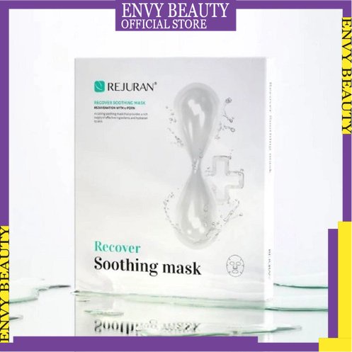 แท้-พร้อมส่ง-rejuran-recover-soothing-mask-มาส์กหน้า-ฟื้นฟู-ผ่อนคลาย-5-แผ่น