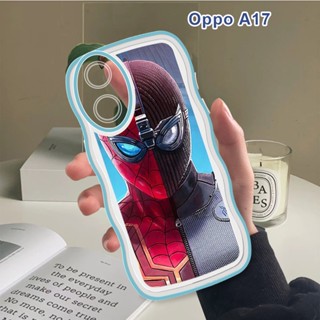 สําหรับ OPPO A17 A57 A77 2022 A77S A36 A76 A58 A78 A96 5G 4G เคสโทรศัพท์มือถือแบบนิ่ม กันกระแทก กันรอยกล้อง ลายการ์ตูนมาร์เวล หยัก สร้างสรรค์ แฟชั่น