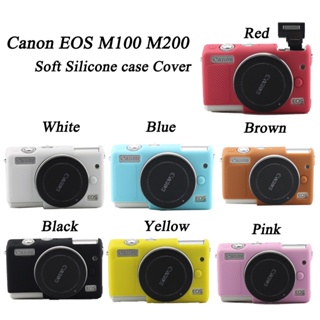 เคสซิลิโคนยาง ป้องกันกล้อง สําหรับ Canon EOS M200 M100 M10