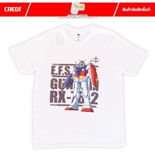  พิมพ์ลาย กันดั้ม เสื้อยืดลายการ์ตูนลิขสิทธิ์ Gundam T-shirt No.004