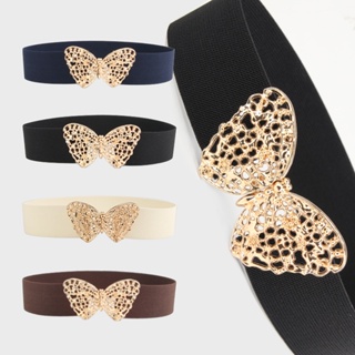 Cross-border new butterfly lady elastic belt fashion sweater jacket decorative belt dress waist cover