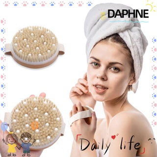 Daphne แปรงขัดผิวแห้ง เพื่อสุขภาพ สําหรับสปาเซลลูไลท์ และน้ําเหลือง ขัดผิว นวดตัว แบบมือถือ เปียก และแห้ง