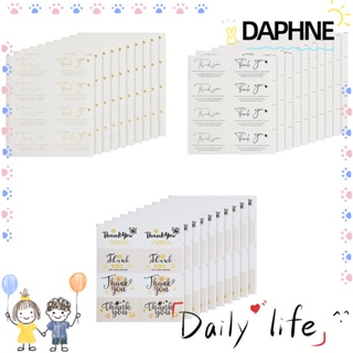 Daphne สติ๊กเกอร์ Thank You 80 ชิ้นสําหรับตกแต่งบรรจุภัณฑ์ Diy