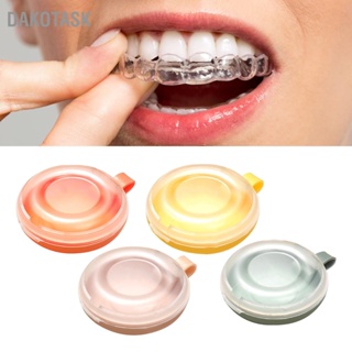 DAKOTASK กล่องใส่เครื่องมือจัดฟันฟันปลอม ABS ป้องกันฝุ่น Orthodontic Retainer Storage Container Case