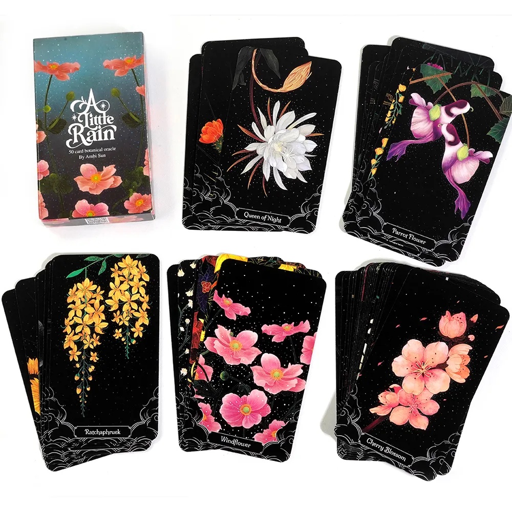 A Little Rain Botanical Oracle Deck 52 Unique Beautiful Botanical ...
