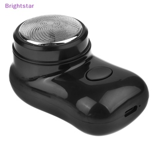 Brightstar มีดโกนหนวดไฟฟ้า ขนาดเล็ก แบบพกพา ชาร์จ USB สําหรับผู้ชาย