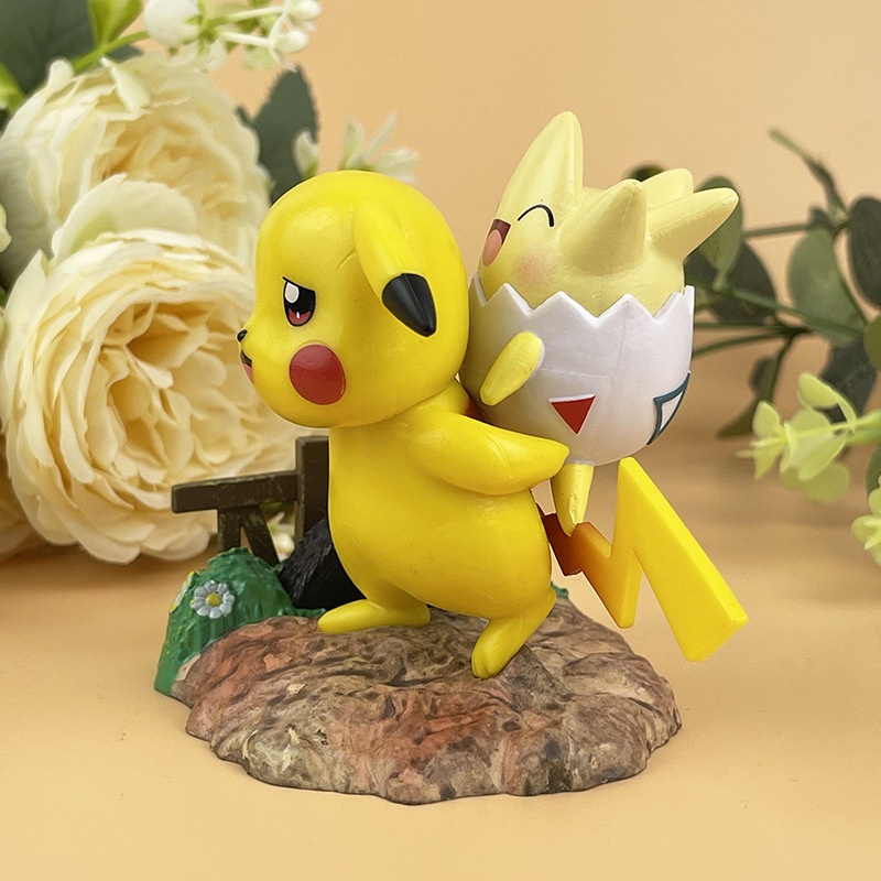 โมเดลฟิกเกอร์-pokemon-pikachu-togepi-squirtle-bulbasaur-ของเล่นสําหรับเด็ก-จํานวน-3-ชิ้น