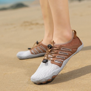 รองเท้ากีฬา รองเท้าดําน้ํา แบบแห้งเร็ว เหมาะกับเดินชายหาดกลางแจ้ง สําหรับผู้ชาย และผู้หญิง