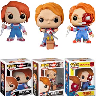 ภาพยนตร์ตลก FUNKO POP CHUCKY ของเล่นสําหรับเด็ก#841 โมเดลตุ๊กตาฟิกเกอร์