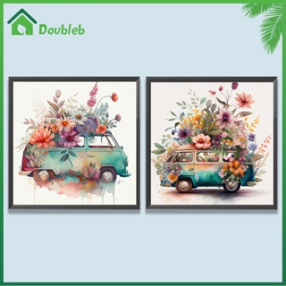 【Doub X ✮】ภาพวาดปักเพชร ทรงกลม ลายรถยนต์ 5D DIY สําหรับตกแต่งบ้าน ✮