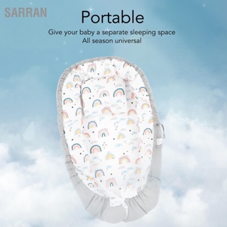 SARRAN ผ้าคลุมนอนเด็กแบบพับได้นุ่มระบายอากาศซักทำความสะอาดได้ผ้าคลุมรังทารกถอดได้ 19.7 x 33.5 นิ้ว