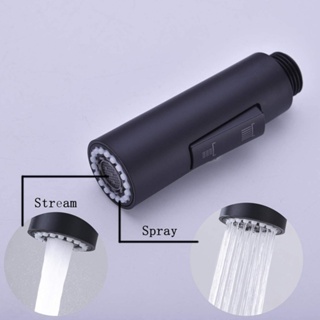 1 Pack Pull Out Spray Shower Head Setting Kitchen Replacement Tap Sprayer Black