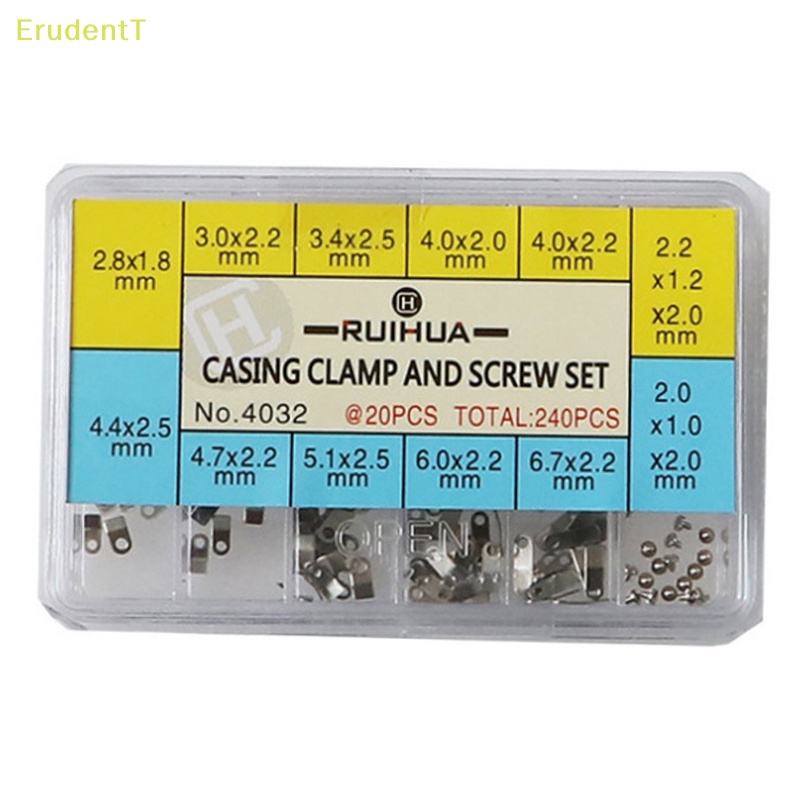 erudentt-อะแดปเตอร์สกรูยึดนาฬิกาข้อมือ-10-ขนาด-สําหรับ-eta-2824-2834-2826-2836-240-ชิ้น