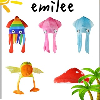 Emilee หมวกฮาโลวีน รูปปลาหมึก สัตว์ทะเลน่ารัก หลากสี สําหรับตกแต่งปาร์ตี้ฮาโลวีน