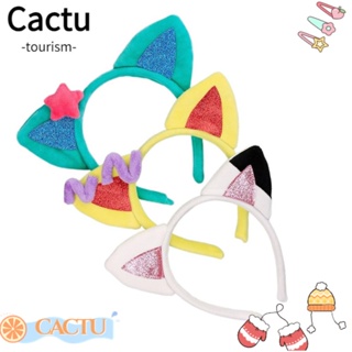 Cactu ที่คาดผม หูแมว ตุ๊กตาสัตว์น่ารัก คอสเพลย์ ปาร์ตี้ วันหยุด เครื่องประดับผม งานพรอม เด็กผู้หญิง