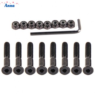 【Anna】Fixing Bolt 60g/set Black Diameter: 5mm High Carbon Steel Truck Fixing Bolt