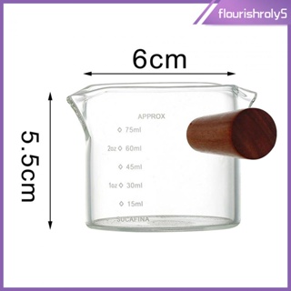 [Flourishroly5] แก้วตวงกาแฟเอสเพรสโซ่ 100 มล. ทนความร้อน อเนกประสงค์ สําหรับบาริสต้า