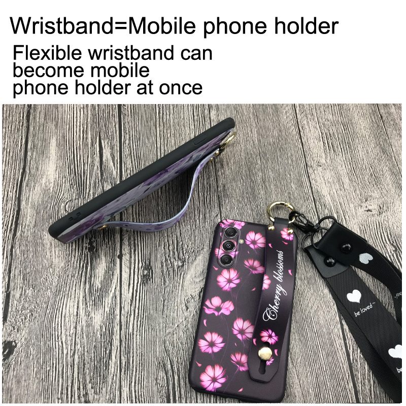 wrist-strap-anti-knock-phone-case-for-samsung-galaxy-m34-5g-sm-m346b-lanyard-fashion-design-silicone-phone-holder