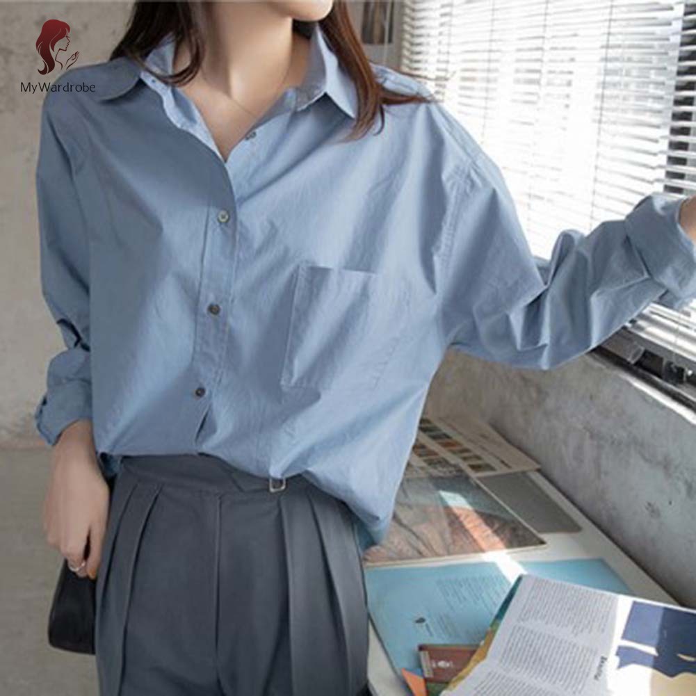เสื้อเชิ้ต-ทรงหลวม-เป็นมิตรกับผิว-สวมใส่สบาย-สไตล์วินเทจ-สําหรับผู้หญิง