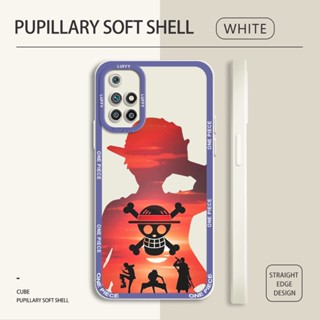 สําหรับ Redmi 8 9A 9C 9T 10 10A เคสโทรศัพท์ซิลิโคน TPU แบบนิ่ม ลายการ์ตูนลูฟี่ กันกระแทก