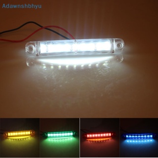 Adhyu หลอดไฟหรี่ LED 9 SMD 24V 12V ทรงวงรี สําหรับรถบรรทุก 2 ชิ้น