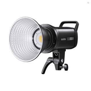 Audioworld Godox SL100D ไฟเติมแสงวิดีโอ LED ขนาดกะทัดรัด 100W 5600K เอฟเฟคไฟในตัว 8 FX CRI96+ TLCI97+ เมาท์โบเวน รองรับแอป 2.4G ไร้สาย ออนบอร์ด