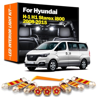 ชุดไฟอ่านหนังสือ LED แคนบัส สําหรับ Hyundai H-1 H1 Starex Grand Starex i800 2008 2009 2009 2010 2011 2012 2013 2014 2015 14 ชิ้น