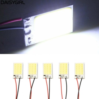 【DAISYG】LED Panel Lights Parts Accessories 5pcs White COB 18LED Car Bulb T10 12V