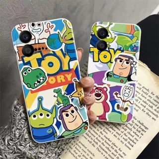 Casing For iPhone 14 Plus 13 12 11 Pro Max Mini 6 6S 7 8 X XR Xs 14ProMax 13ProMax 12ProMax 11ProMax 13Mini 12Mini 6+ 6s+ 7+ 8+ Cute cartoon Toy Story Straight Edge Fine Hole Shockproof Tpu Soft Phone Case 1MDD 37