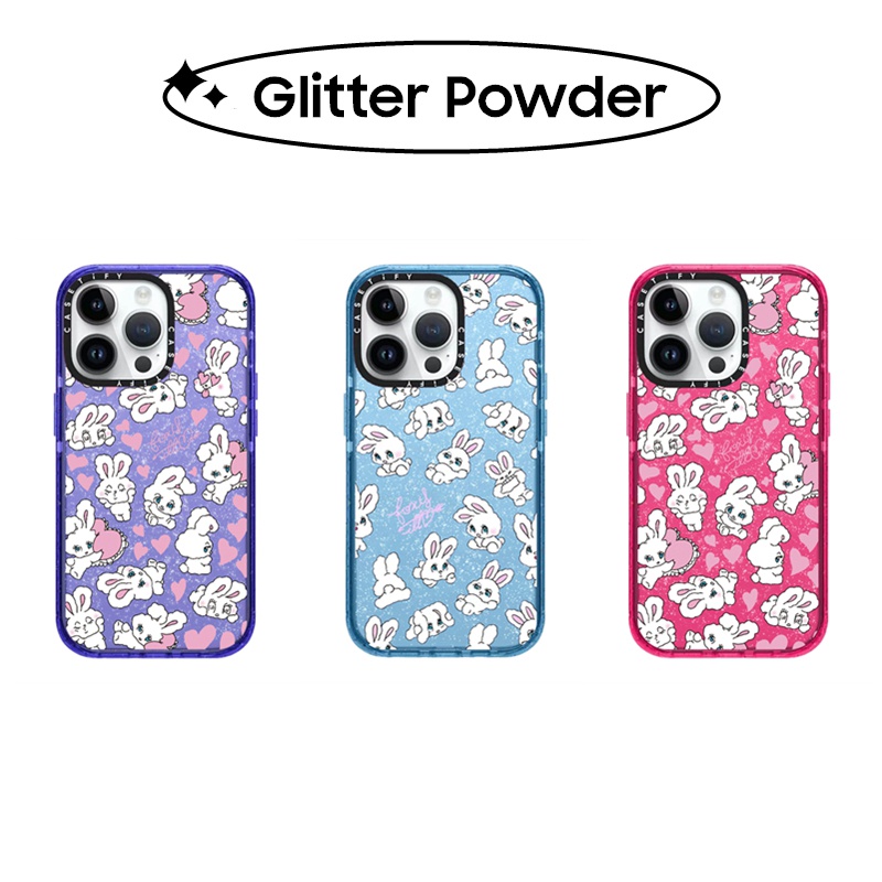 เคสโทรศัพท์ซิลิโคน-tpu-ลายการ์ตูนกระต่าย-หัวใจน่ารัก-ประดับกลิตเตอร์-วิบวับ-สําหรับ-iphone-11-12-13-14-pro-max