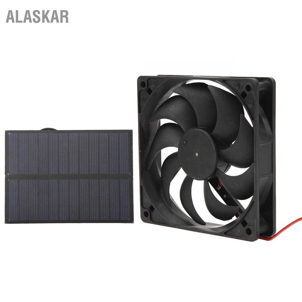 alaskar-ชุดพัดลมแผงโซลาร์เซลล์กลางแจ้ง-monocrystalline-silicon-สำหรับ-caravans-campers-toilets-pet-houses-12v-3w